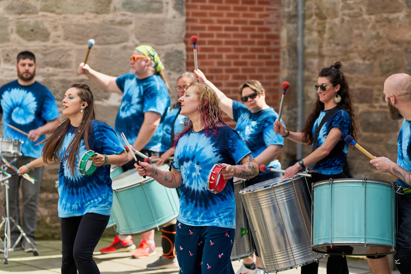 Performers on the North Inch opening the 2023 Perth Festival